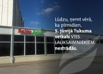 PIRMDIEN TUKUMA VEIKALS BŪS SLĒGTS