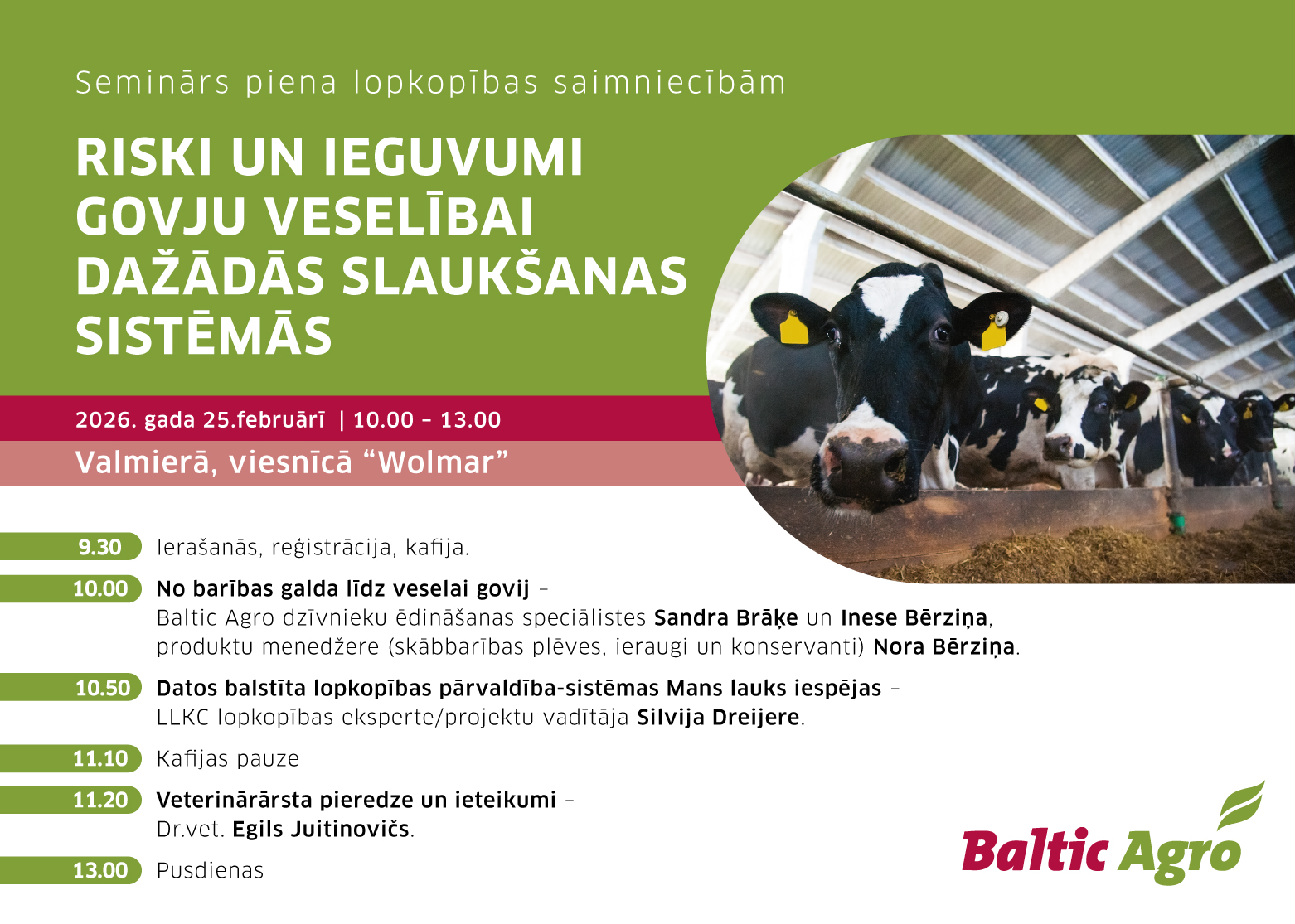 BALTIC AGRO LOPKOPĪBAS SEMINĀRS