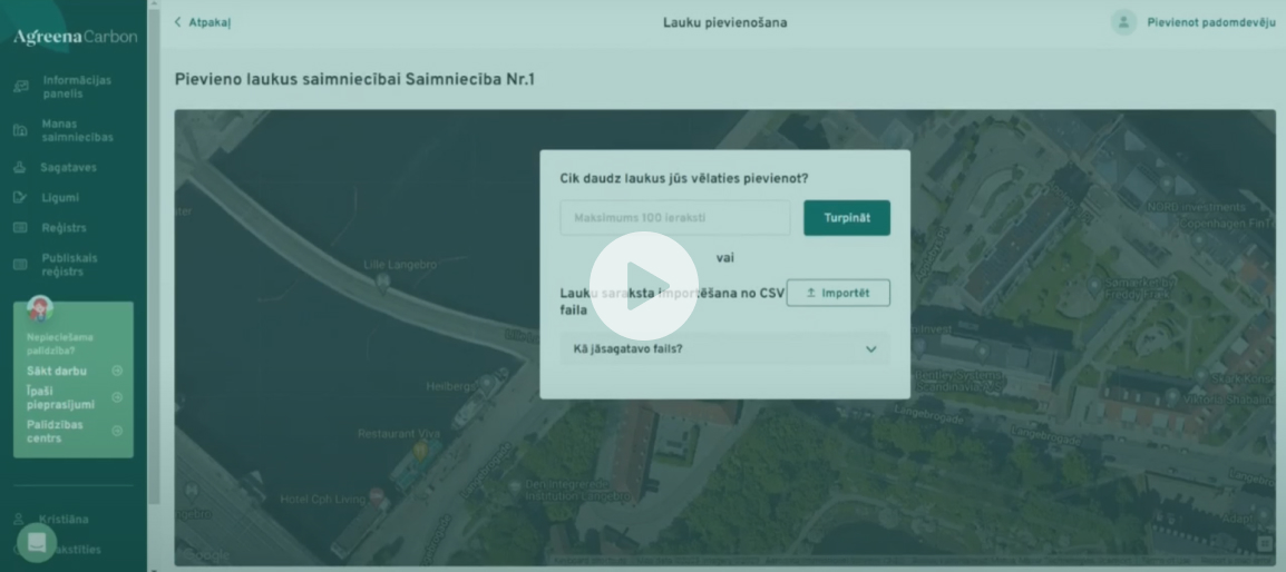 {3.} Kā pievienot laukus savai saimniecībai platformā?